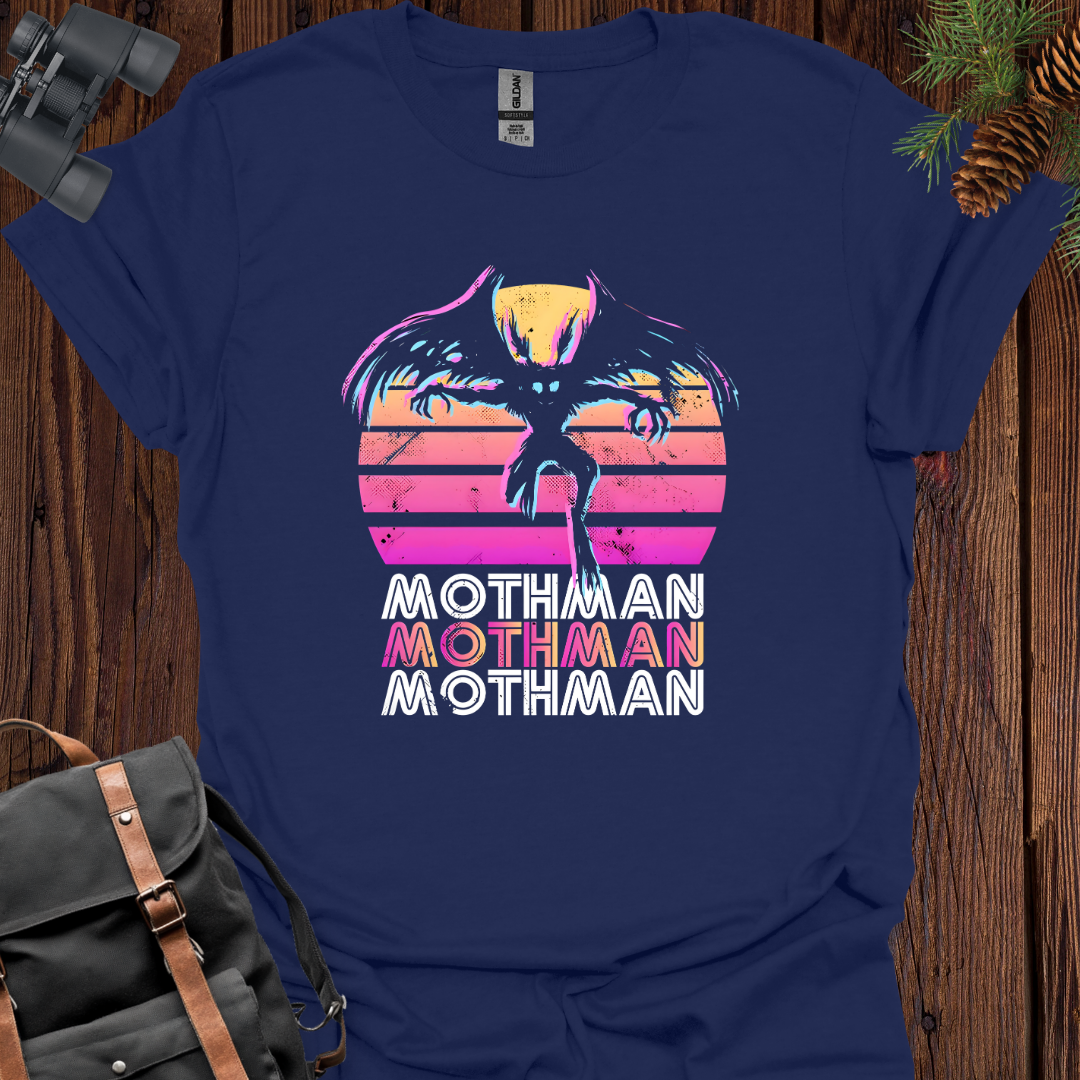 Mothman Synthwave Sunset