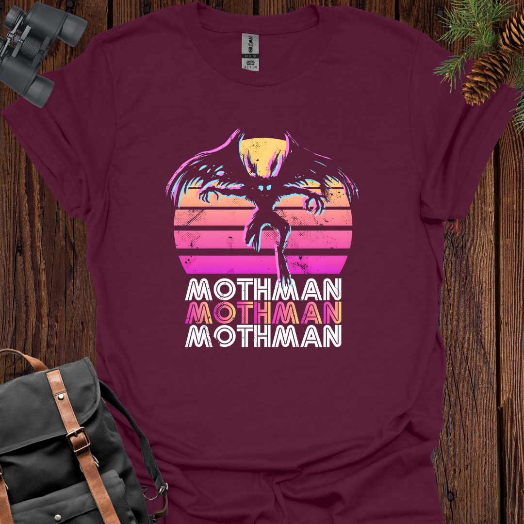 Mothman Synthwave Sunset