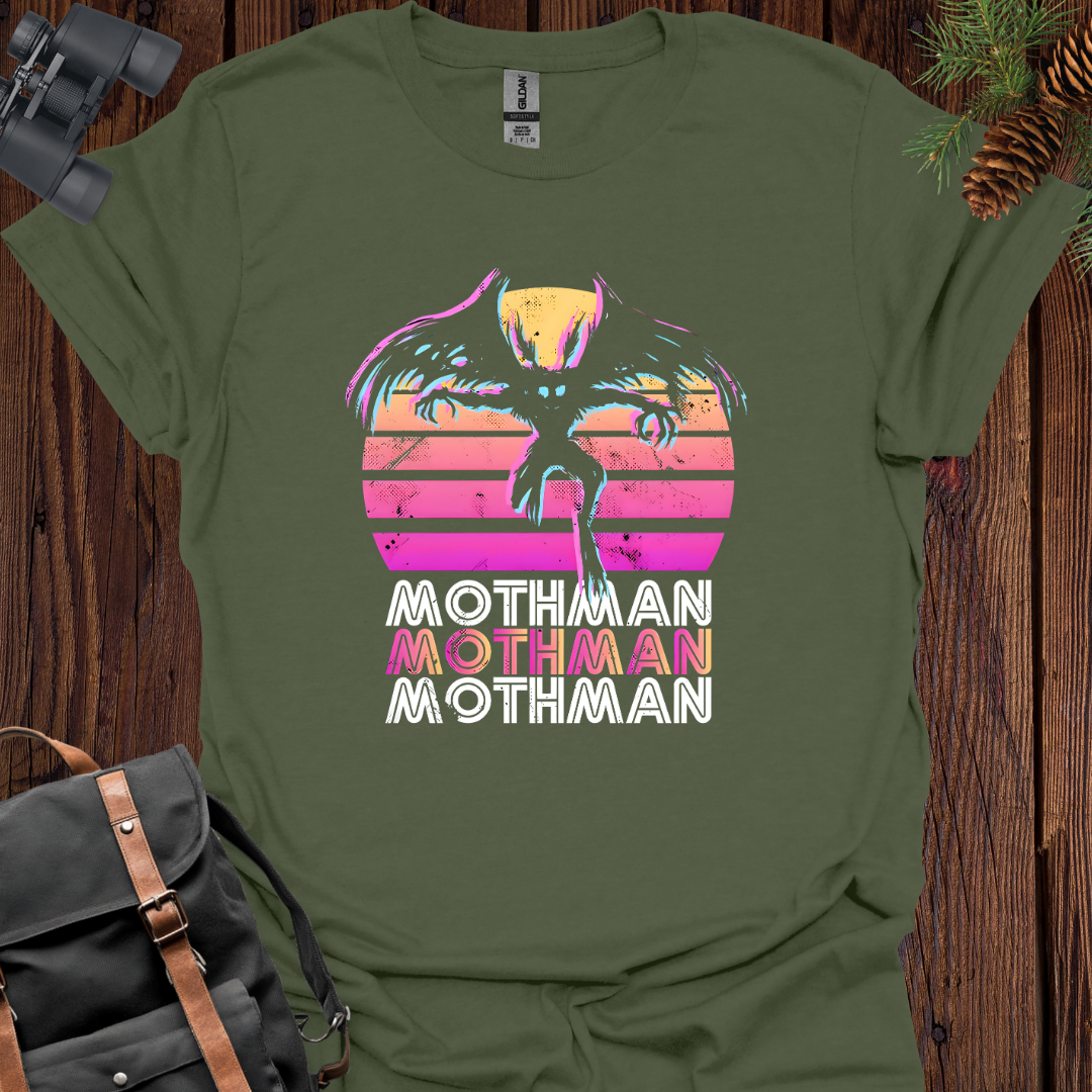 Mothman Synthwave Sunset